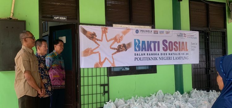 Bakti Sosial Memperingati Dies Natalis Politeknik Negeri Lampung Ke-39